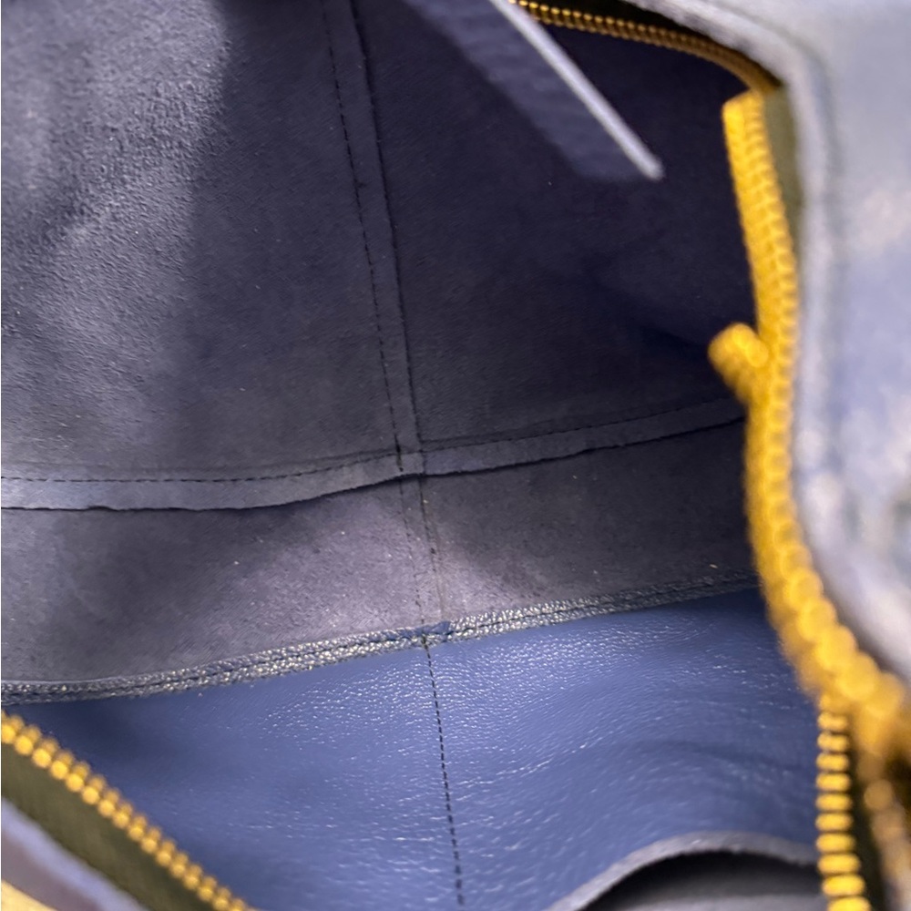 Blue Leather Women's Bag - Picture 3 of 3